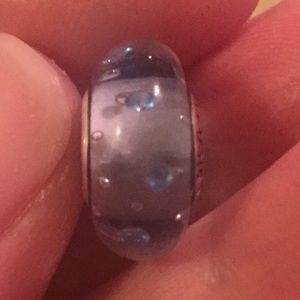 Pandora Ice Drops Blue Murano with blue CZs